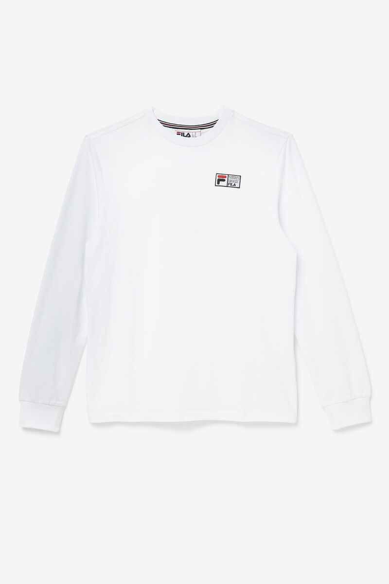 Fila Vesuvius Long Sleeve White / Black / Red | rwGAJ5T3VYR