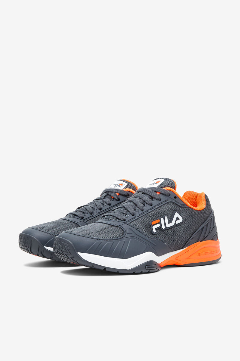 Fila Volley Zone Dark Grey / White / Orange | i7ELUGmjMIn