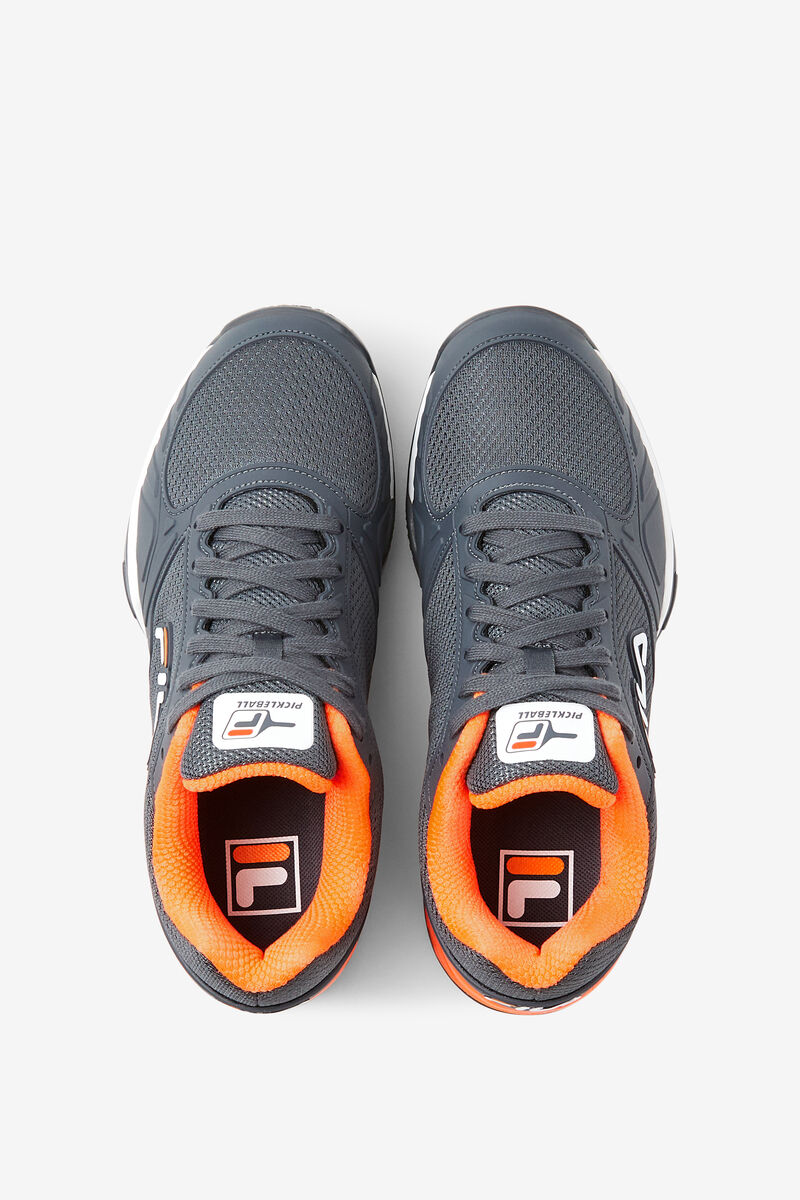 Fila Volley Zone Dark Grey / White / Orange | i7ELUGmjMIn