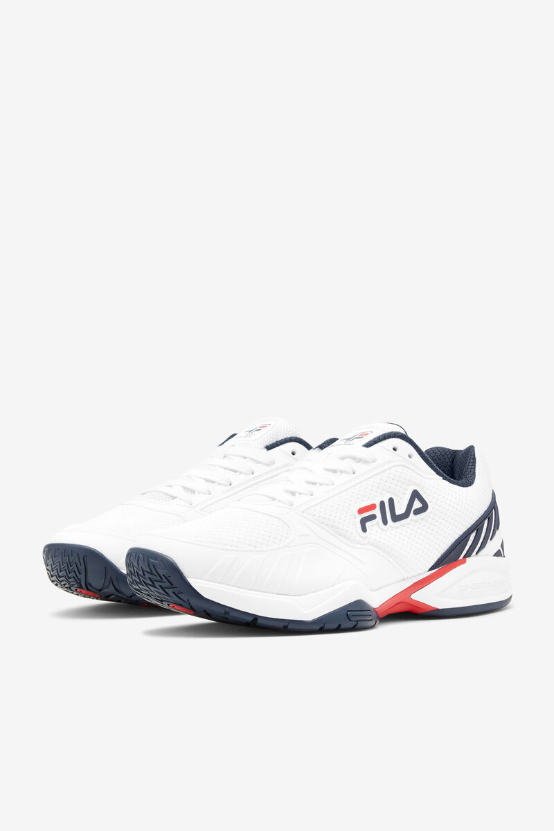 Fila Volley Zone White / Navy / Red | izUrmZtsNTW