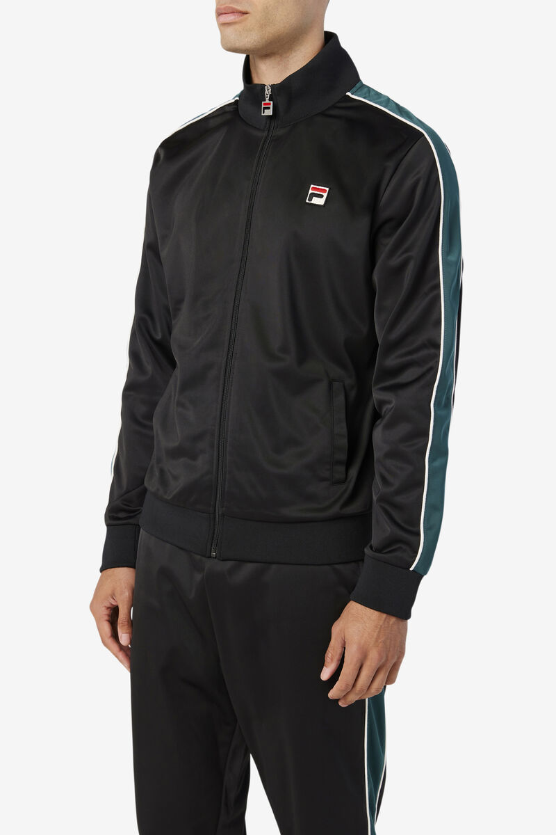 Fila Wicks Track Jacket Black / White | HRDDSc8cTkp