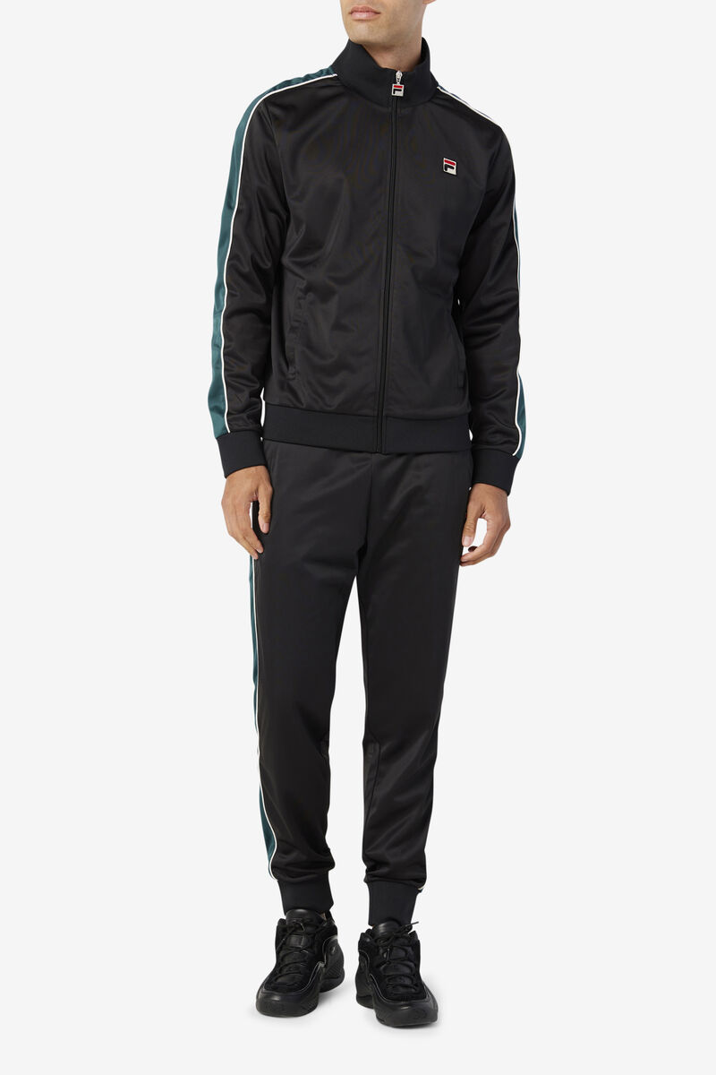 Fila Wicks Track Jacket Black / White | HRDDSc8cTkp