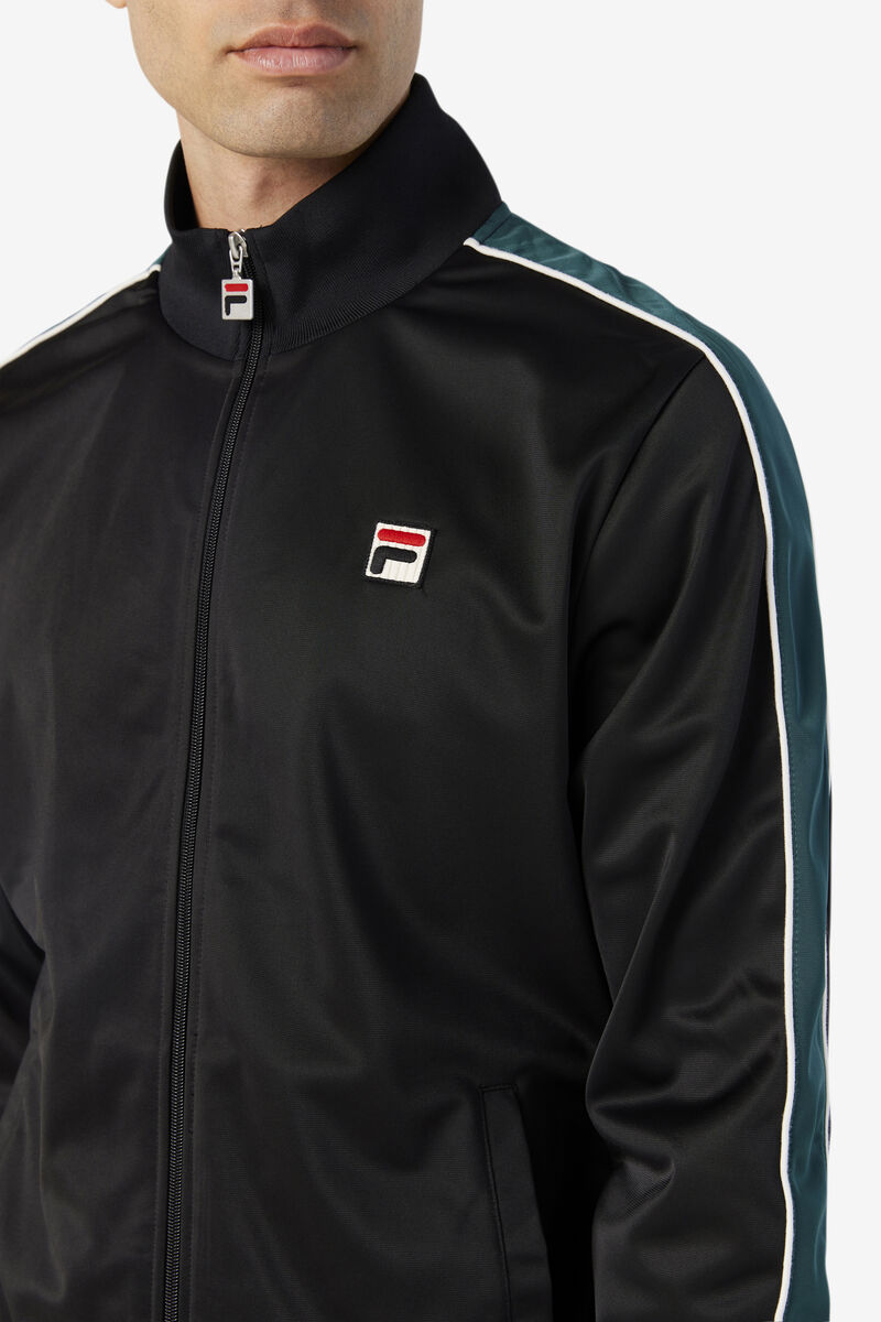 Fila Wicks Track Jacket Black / White | HRDDSc8cTkp