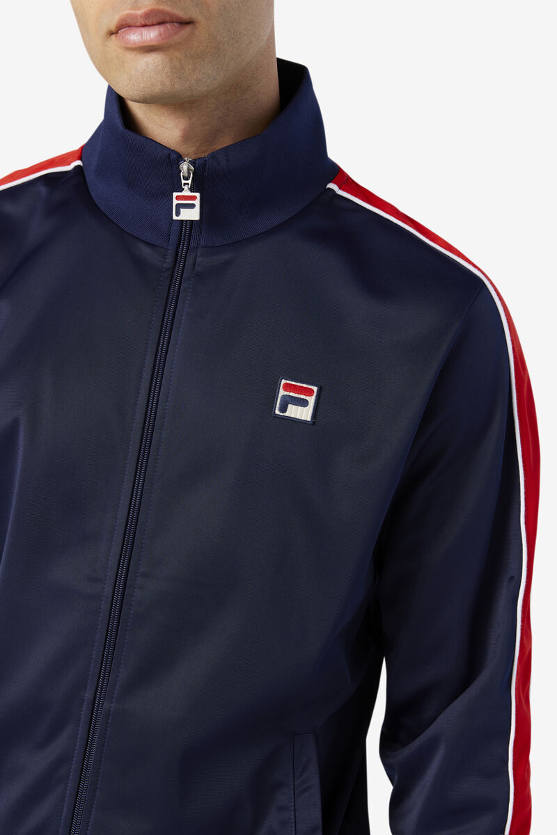 Fila Wicks Track Jacket Navy / Red / White | Y7vGOykYe3J