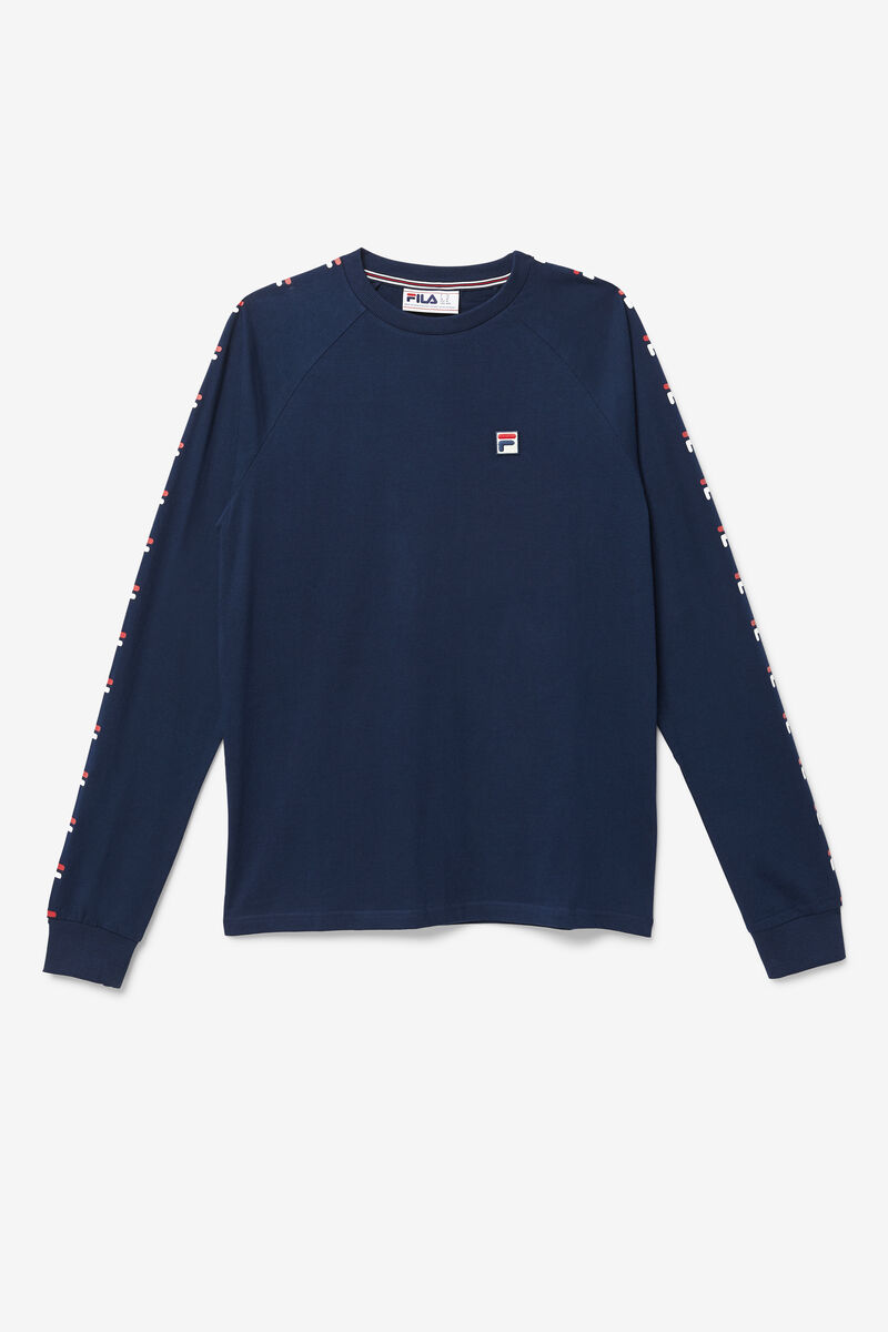 Fila Zubby Long Sleeve Navy / Red / White | YgkGDCP81An